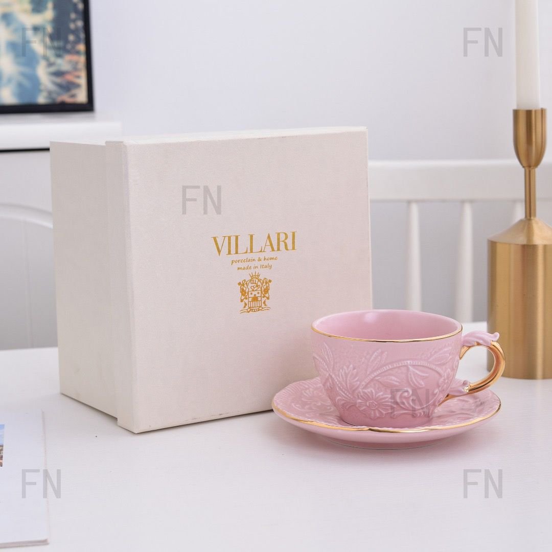 Villari tea/ coffee cup pink